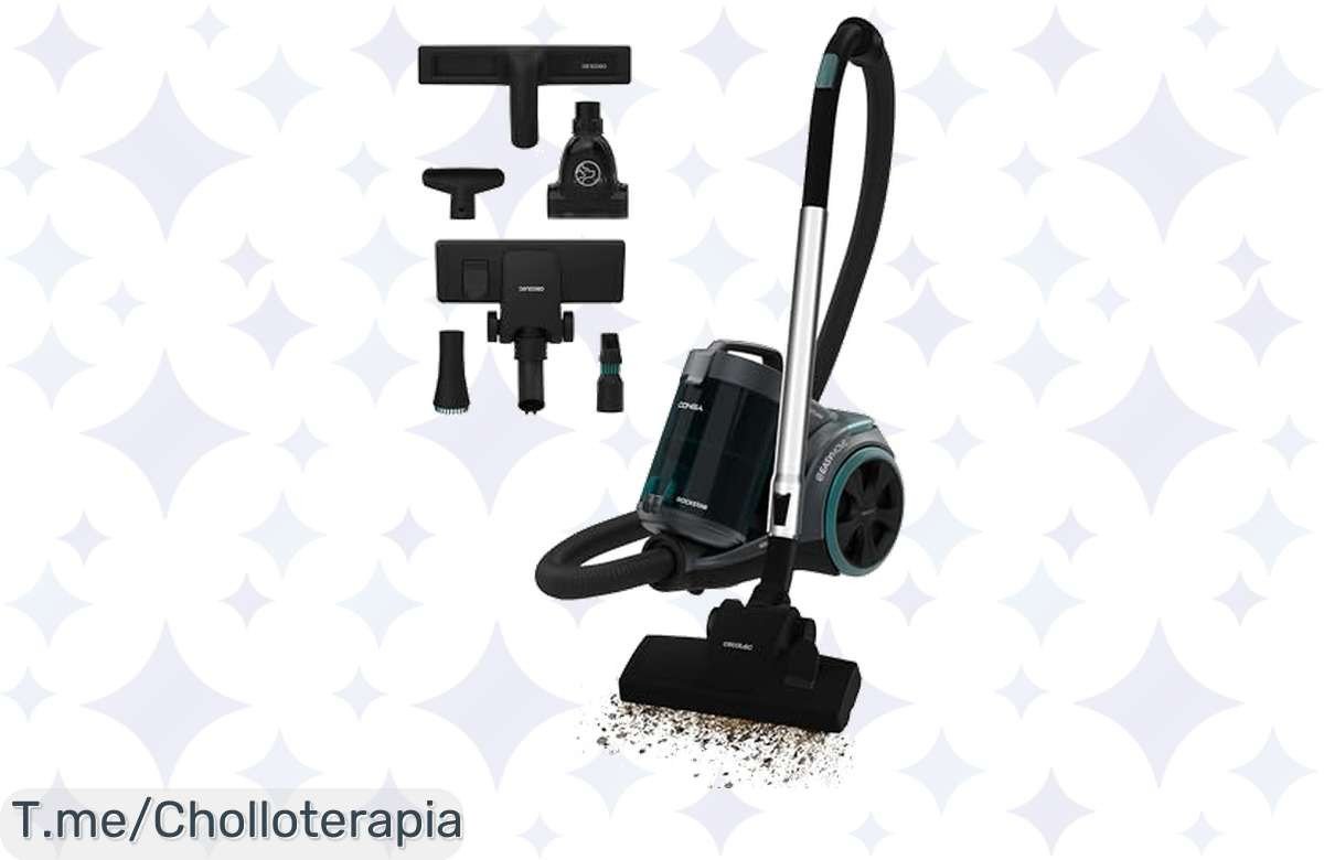Transforma tu hogar con la aspiradora Cecotec Conga Rockstar: succión potente, filtro HEPA para mascotas y diseño ligero. ¡Aprovecha este ofertón antes de que se agote!