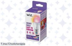 Transforma tu hogar con la bombilla WiZ: controla la luz con tu voz y crea ambientes únicos ¡No dejes pasar este super chollo, compra ahora y ilumina tu vida!