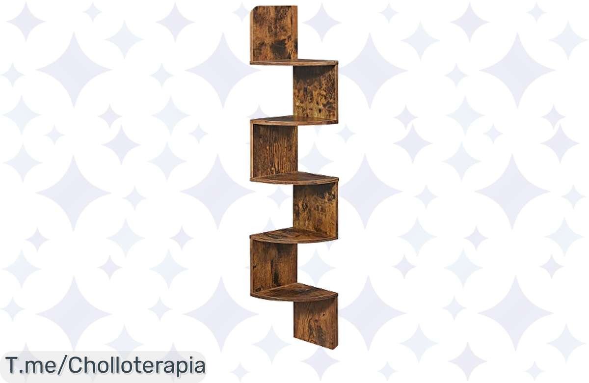 Transforma tu hogar con la estantería de esquina más encantadora y estilosa; ¡aprovecha el super chollo antes que se agote, esta oportunidad no volverá!