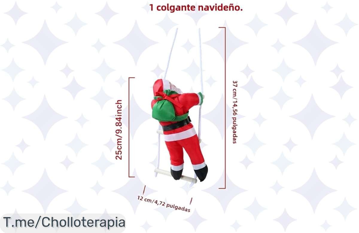 Transforma tu hogar en un festín navideño con nuestra decoración de Santa Claus en escalera, ¡un super chollo que llenará tus fiestas de alegría! Compra ya antes de que se acabe.