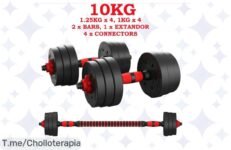 Transforma tu hogar en un gimnasio con las mancuernas ALLINLIFE 2 en 1 y ahorra dinero con este super chollo, ¡compra ahora antes de que se acaben!