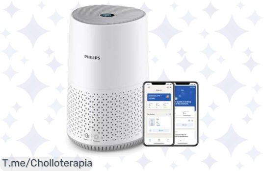 Transforma tu hogar en un oasis de aire puro con el purificador Philips, ultra silencioso y controlable desde tu app Aprovecha este ofertón por tiempo limitado ahora mismo