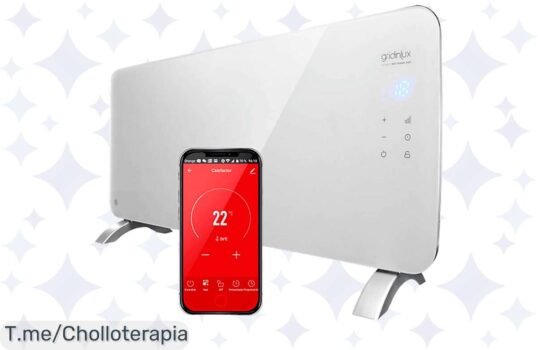 Transforma tu hogar en un oasis de calidez con el Radiador GRIDINLUX WIFI WARM 2000, controla la temperatura desde tu móvil y aprovecha este ofertón único ¡Compra ahora antes que se agote!