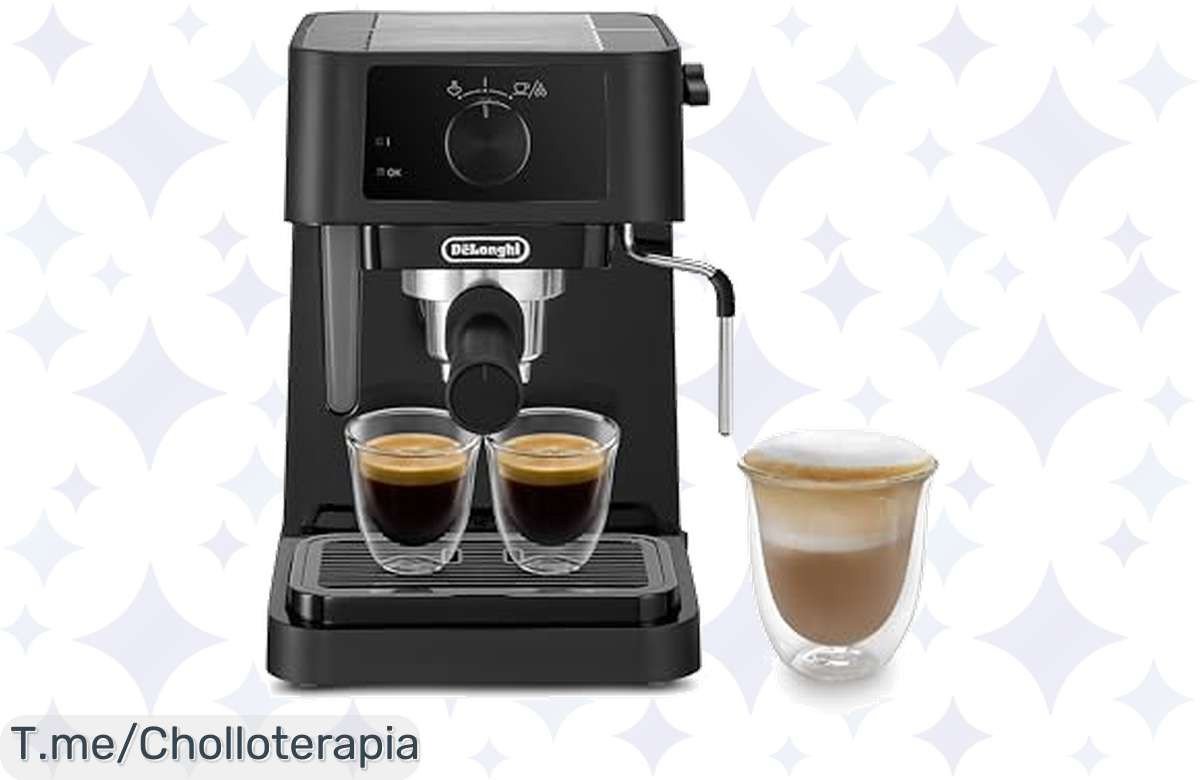 Transforma tu hogar en una cafetería con De’Longhi Stilosa, ¡capuchinos y lattes irresistibles a un precio loco! No te pierdas este ofertón, compra ya y disfruta.
