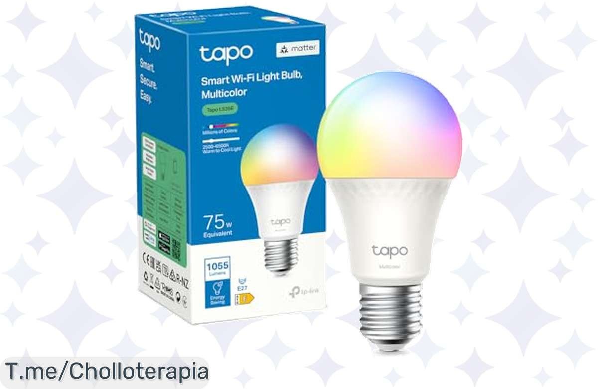Transforma tu hogar ya con la bombilla LED Tapo L530: 16 millones de colores y control total desde tu móvil. ¡Aprovecha el ofertón ahora antes que se acabe!