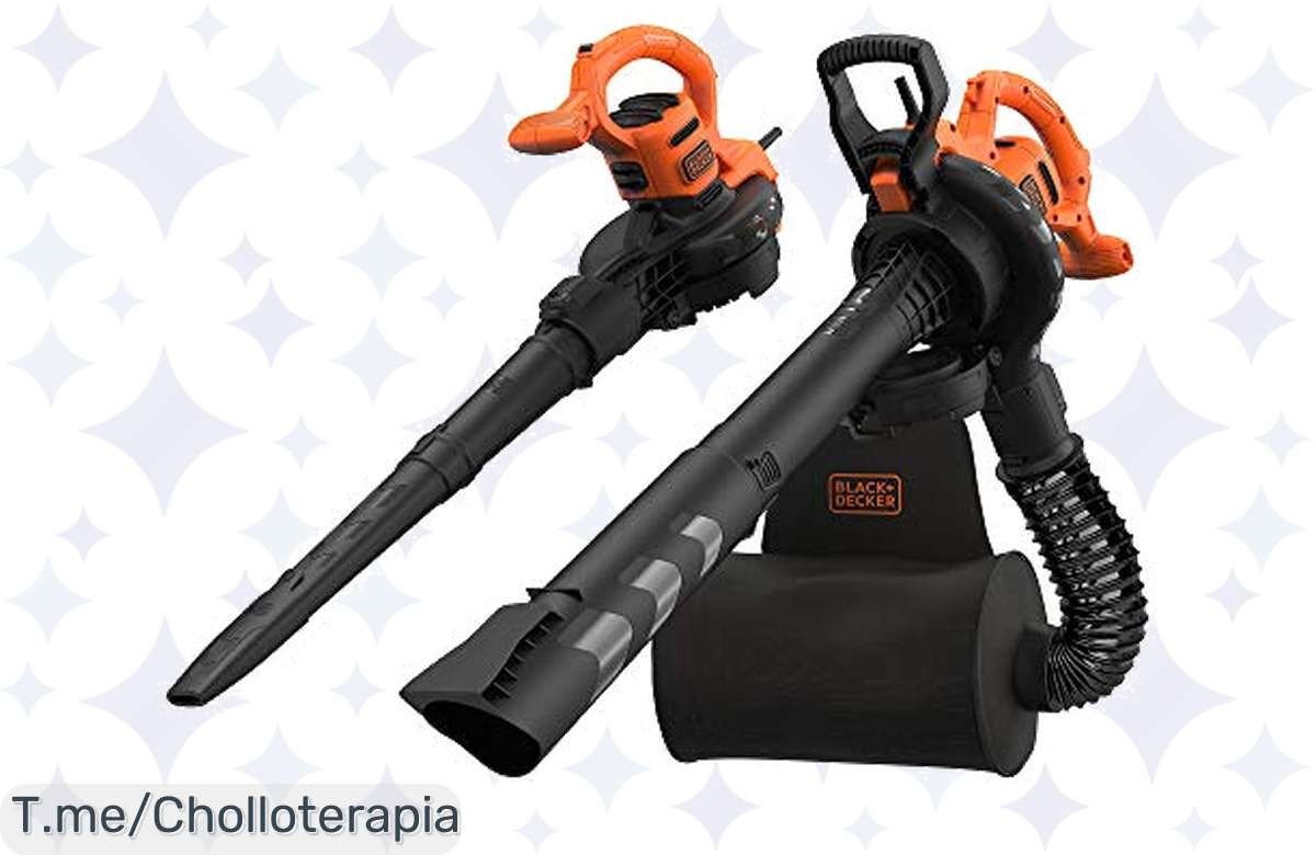 Transforma tu jardín con el super chollo BLACK+DECKER BEBLV290: soplador, aspirador y triturador en uno. ¡Descuento brutal por tiempo limitado! Compra ya y brilla.