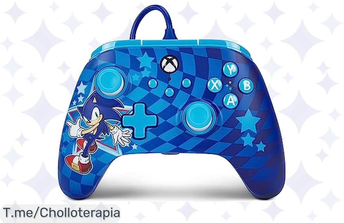 Transforma tu juego con el mando alámbrico PowerA Advantage estilo Sonic, personalízalo y mejora tus carreras. ¡No te pierdas este ofertón exclusivo antes de que se agote!