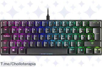 Transforma tu juego con el teclado mecánico Mars Gaming MKMINIBES: RGB brillante, comodidad total y un precio loco que no podrás creer ¡Aprovecha este super chollo ya!