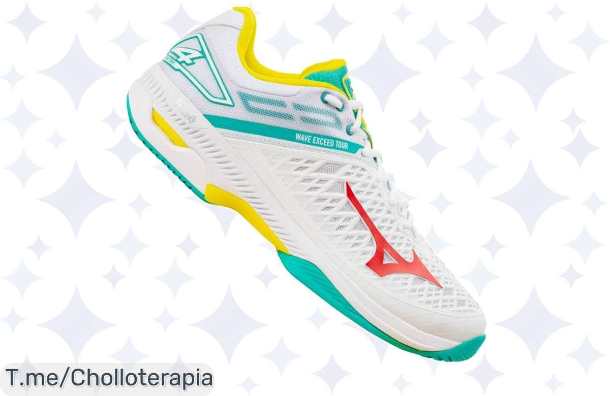 Transforma tu juego con las Mizuno Wave Exceed Tour 4 AC, el super chollo que no puedes dejar escapar. Siente la comodidad y soporte excepcionales ¡actúa ya antes de que se agoten!