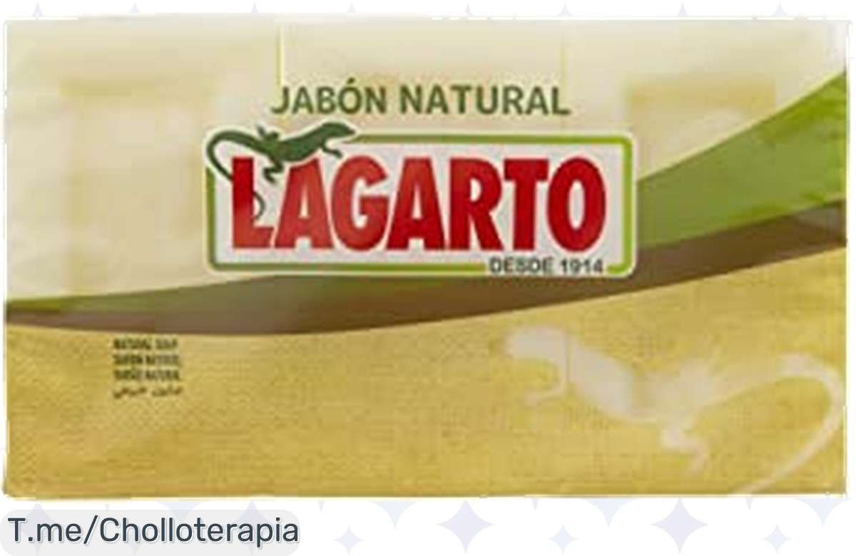 Transforma tu lavado con el chollazo del año: jabón natural LAGARTO en pack de 3. ¡Adiós manchas difíciles! Aprovecha este ofertón limitado y compra ya antes que se acabe.