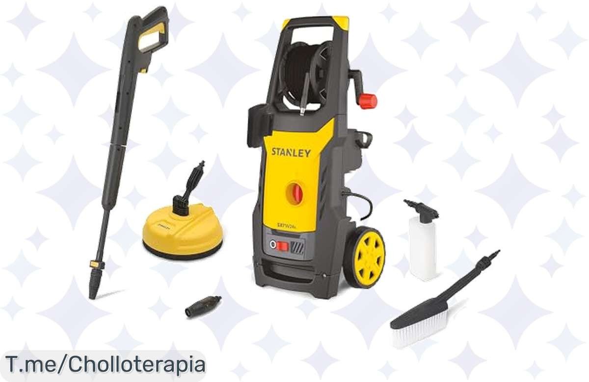 Transforma tu limpieza con la Stanley Hidrolimpiadora SXPW24BX: chollazo de 170 bar y 500 l/h para eliminar suciedad fácilmente. ¡No dejes pasar esta oferta única antes de que se agote!