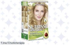 Transforma tu look con el Tinte Garnier Nutrisse rubio claro 090, ¡un ofertón que ilumina tu cabello y te da un acabado radiante en casa! No pierdas esta oportunidad única y compra ya