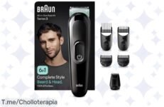 Transforma tu look con el chollazo Braun Series 3 MGK3411, un kit 6 en 1 para afeitado y recorte fácil No te quedes sin él, ¡ofertón limitada que no puedes dejar escapar!