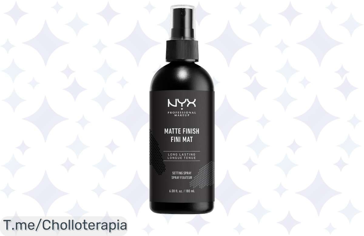 Transforma tu look con el spray fijador de maquillaje NYX, ¡acabado mate que dura todo el día! No pierdas esta oferta única, compra ya antes de que se agote.