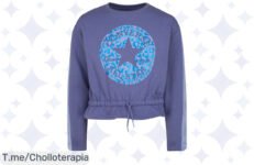 Transforma tu look con la Converse Sudadera lila a un precio loco, estilo y confort en cada ocasión ¡Aprovecha este ofertón antes de que se agote!