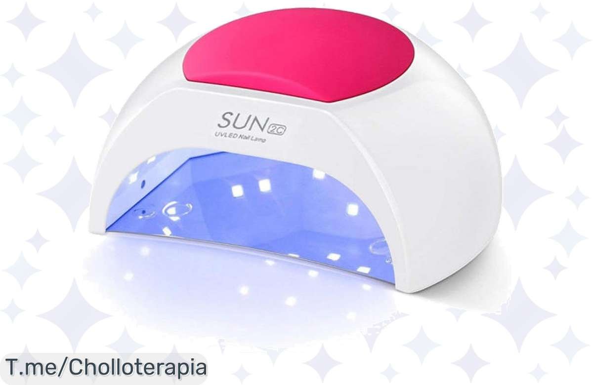 Transforma tu manicura con la lámpara secadora de uñas LED UV, resultados profesionales en casa a un precio loco. ¡Aprovecha este super chollo antes que se agote!