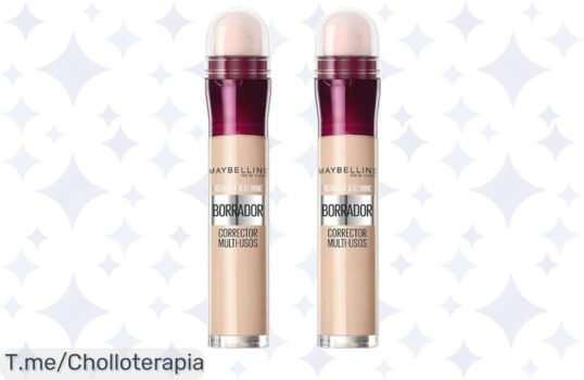 Transforma tu mirada con el corrector borra ojeras de Maybelline: pack doble a un precio loco, acabados perfectos y larga duración ¡Compra ya que la oferta es limitada!