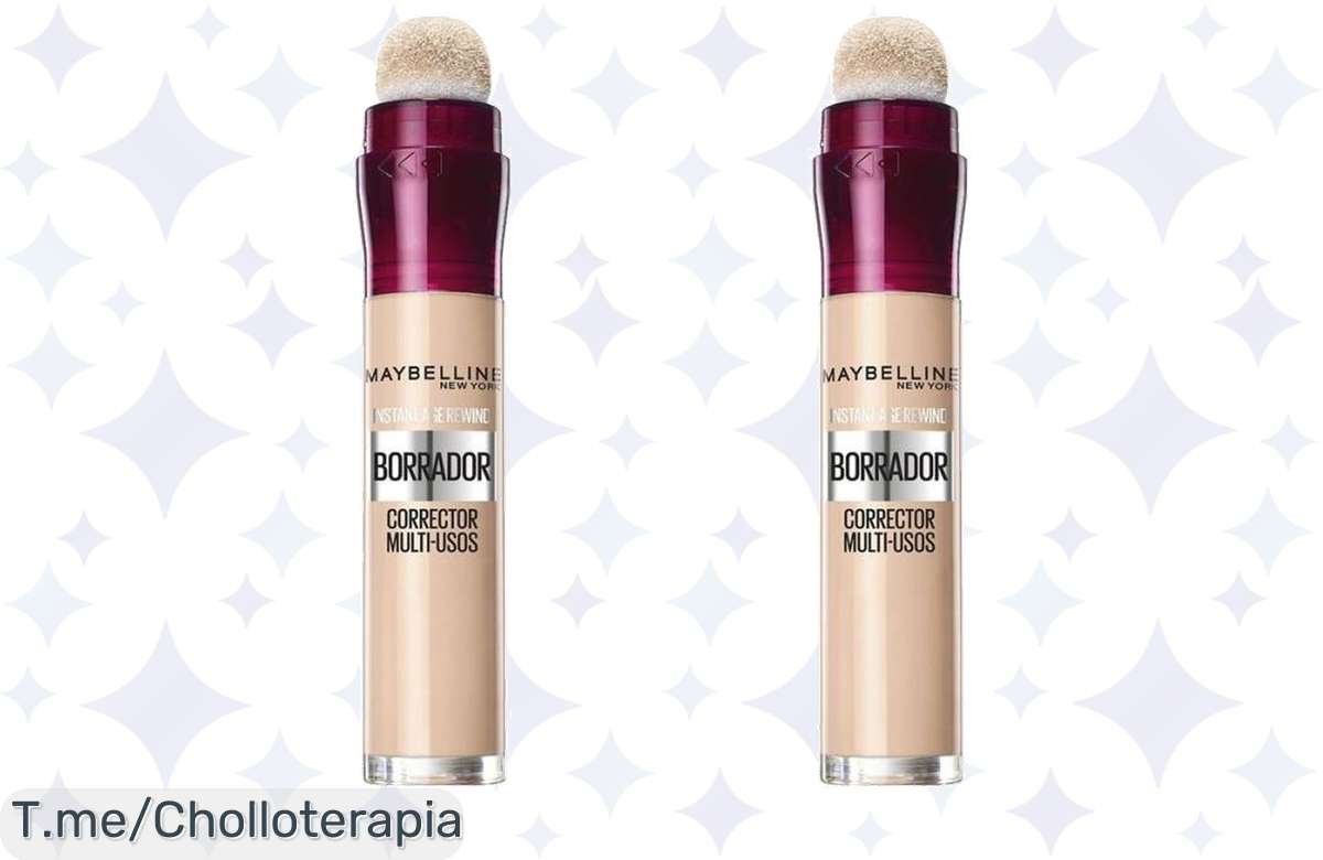 Transforma tu mirada con el pack dúo de Borrador Corrector de Ojeras Maybelline, despídete de las bolsas y brilla al instante. ¡Super chollo! Compra ya antes que se acabe.