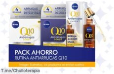 Transforma tu piel con el pack NIVEA: Q10 Serum Antiarrugas y Crema de Día FP30, ¡super chollo para lucir radiante! Aprovecha este ofertón antes que se agote