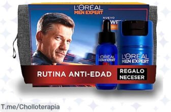 Transforma tu piel con el pack antiedad L'Oreal Men: ¡Menos arrugas y más hidratación! Llévate un neceser de regalo Aprovéchate de este ofertón antes que desaparezca