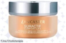 Transforma tu piel con la crema mágica Suractive Comfort Lift de Lancaster y despídete de las arrugas ¡Super chollo nutritivo a precio loco solo por tiempo limitado, actúa ya!