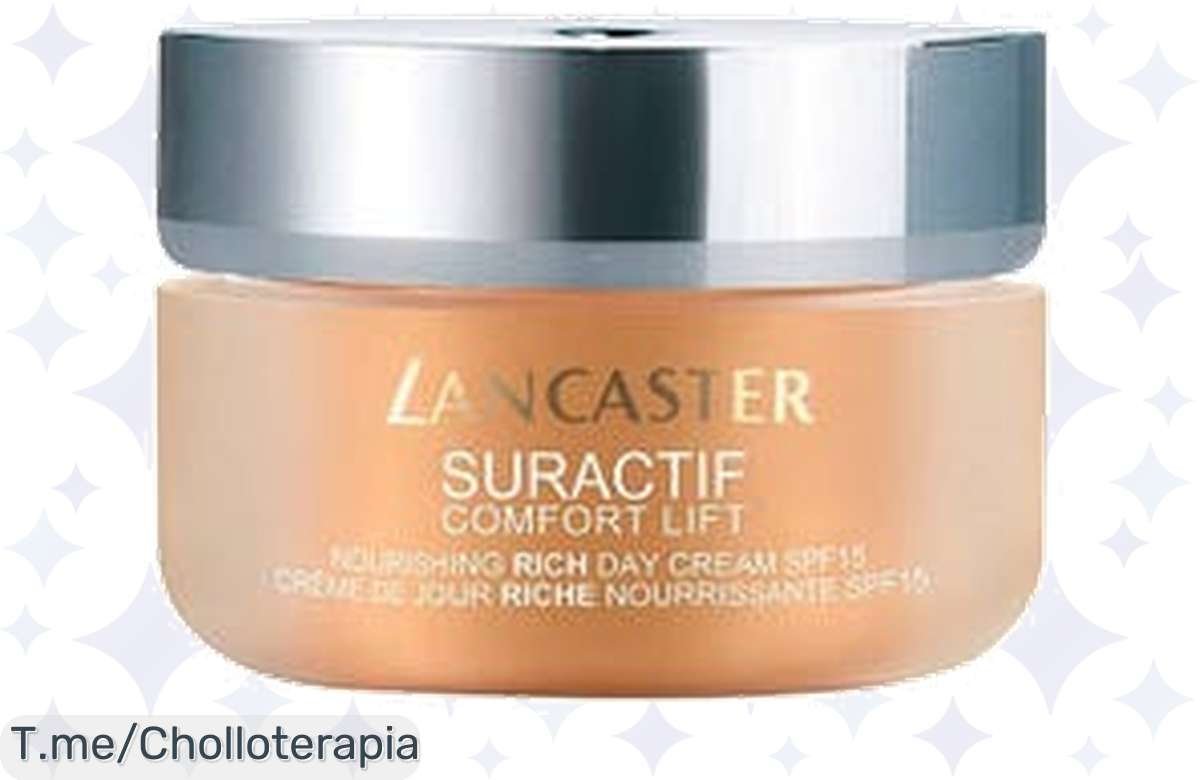 Transforma tu piel con la crema mágica Suractive Comfort Lift de Lancaster y despídete de las arrugas. ¡Super chollo nutritivo a precio loco solo por tiempo limitado, actúa ya!