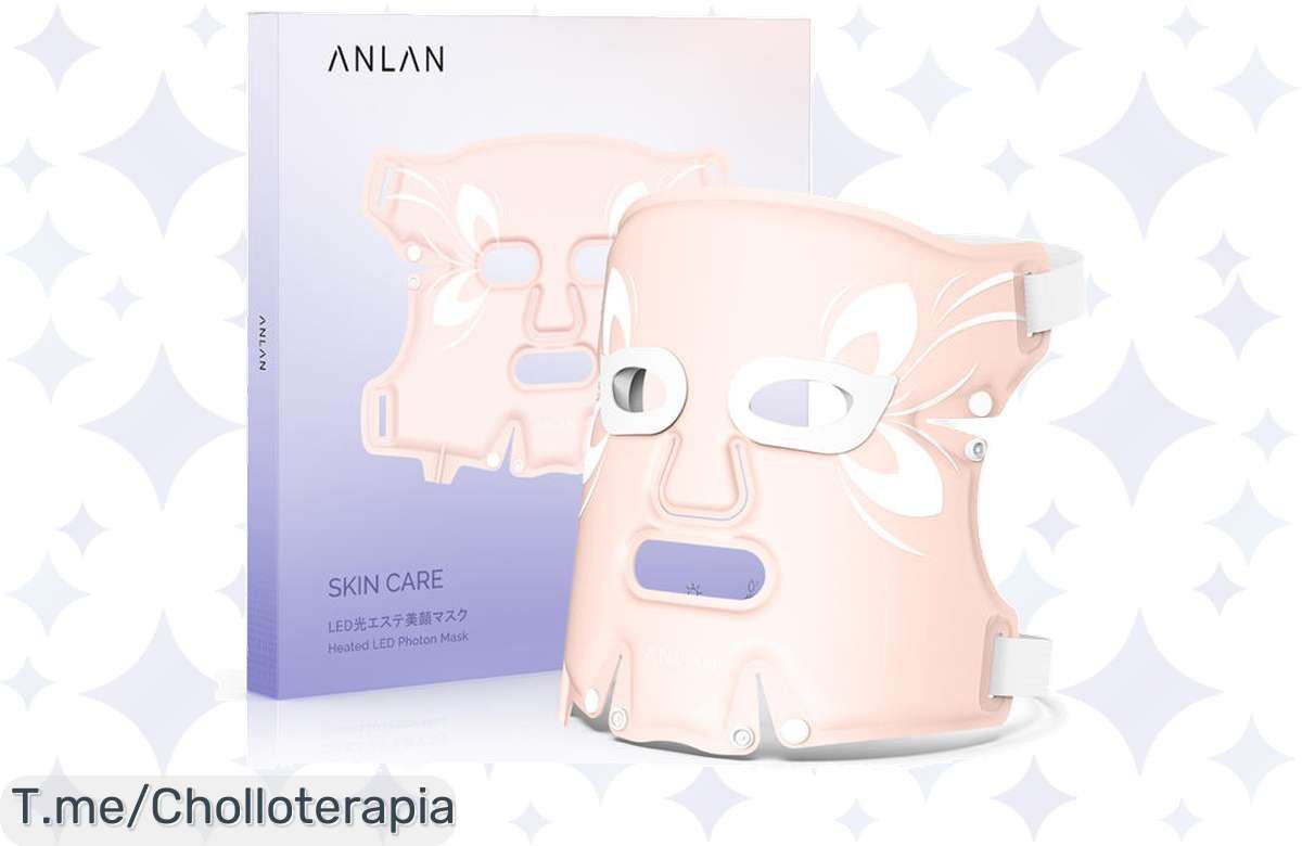 Transforma tu piel con la máscara LED ANLAN de 5 colores: rejuvenece y brilla como nunca. ¡Aprovecha este ofertón y consigue tu chollazo antes de que se agote!