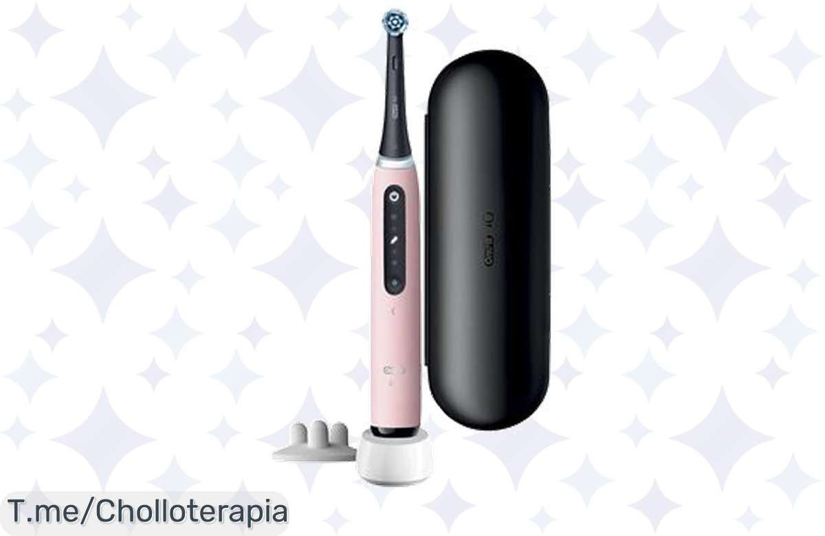 Transforma tu rutina con el cepillo eléctrico OralB IO 5s en rosa, un super chollo que te garantiza dientes radiantes. ¡Aprovecha esta oferta única antes de que se agote!