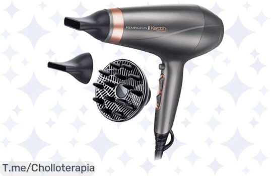 Transforma tu rutina con el secador Remington a precio loco: 2200W de potencia que seca en un abrir y cerrar de ojos ¡Aprovecha este ofertón limitado ahora mismo!