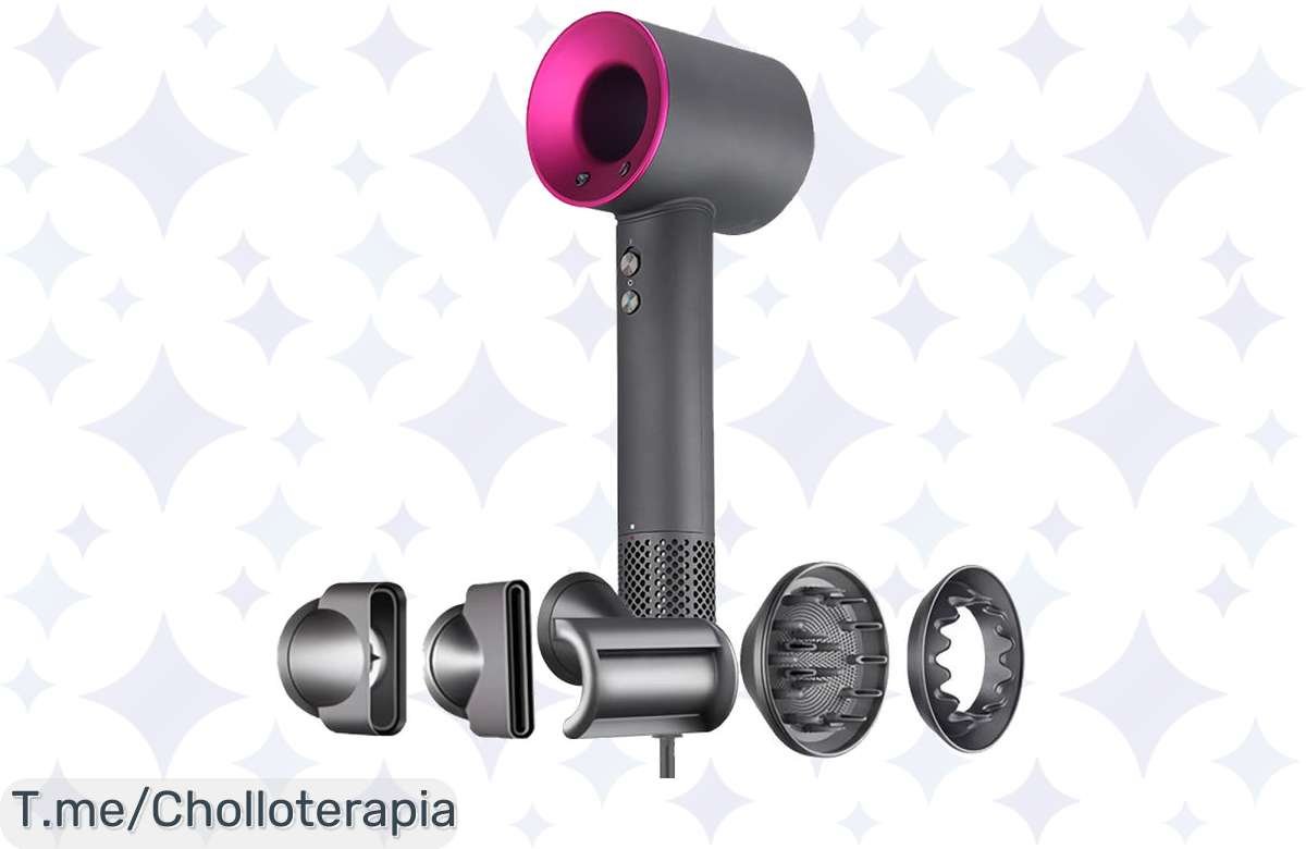 Transforma tu rutina con el secador profesional Super Hair Dryer, seca en tiempo récord y cuida tu cabello como en un salón ¡No dejes pasar este chollazo, oferta limitada!
