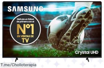 Transforma tu sala en cine con la Samsung TV Crystal UHD 4K de 50, colores vibrantes y sonido envolvente a un precio loco ¡Compra ya antes que se agote esta oferta única!