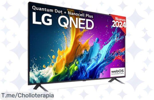 Transforma tu sala en un cine con el chollazo LG 75QNED80T6A: colores vibrantes y sonido Dolby ¡No dejes pasar esta oferta única, compra ahora!