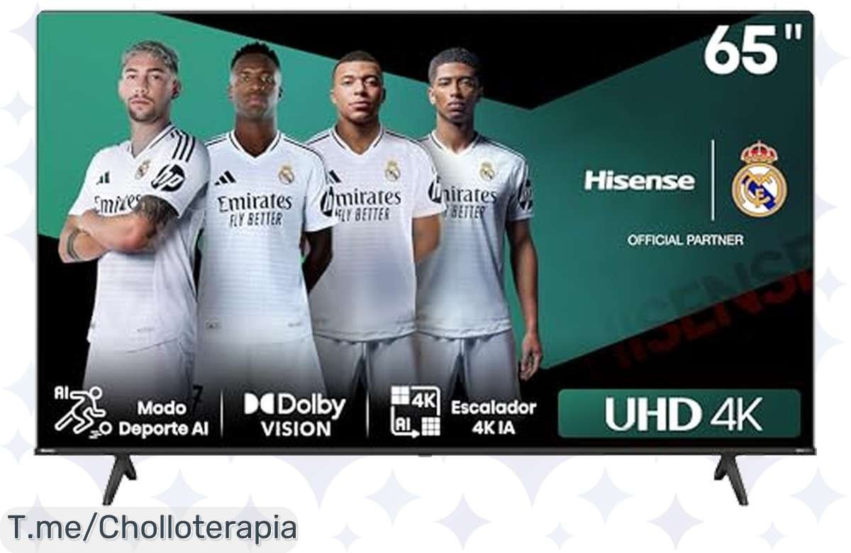 Transforma tu sala en un cine con la Hisense 65E6NT, el super chollo que te ofrece calidad Dolby Vision y sonido envolvente. ¡Actúa rápido antes de que se agote!