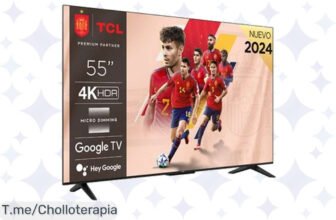 Transforma tu sala en un cine con la TV LED 55'' TCL, ¡ofertón nunca visto! Calidad impresionante y un precio loco que no puedes dejar pasar ¡Apresúrate antes de que se acabe!