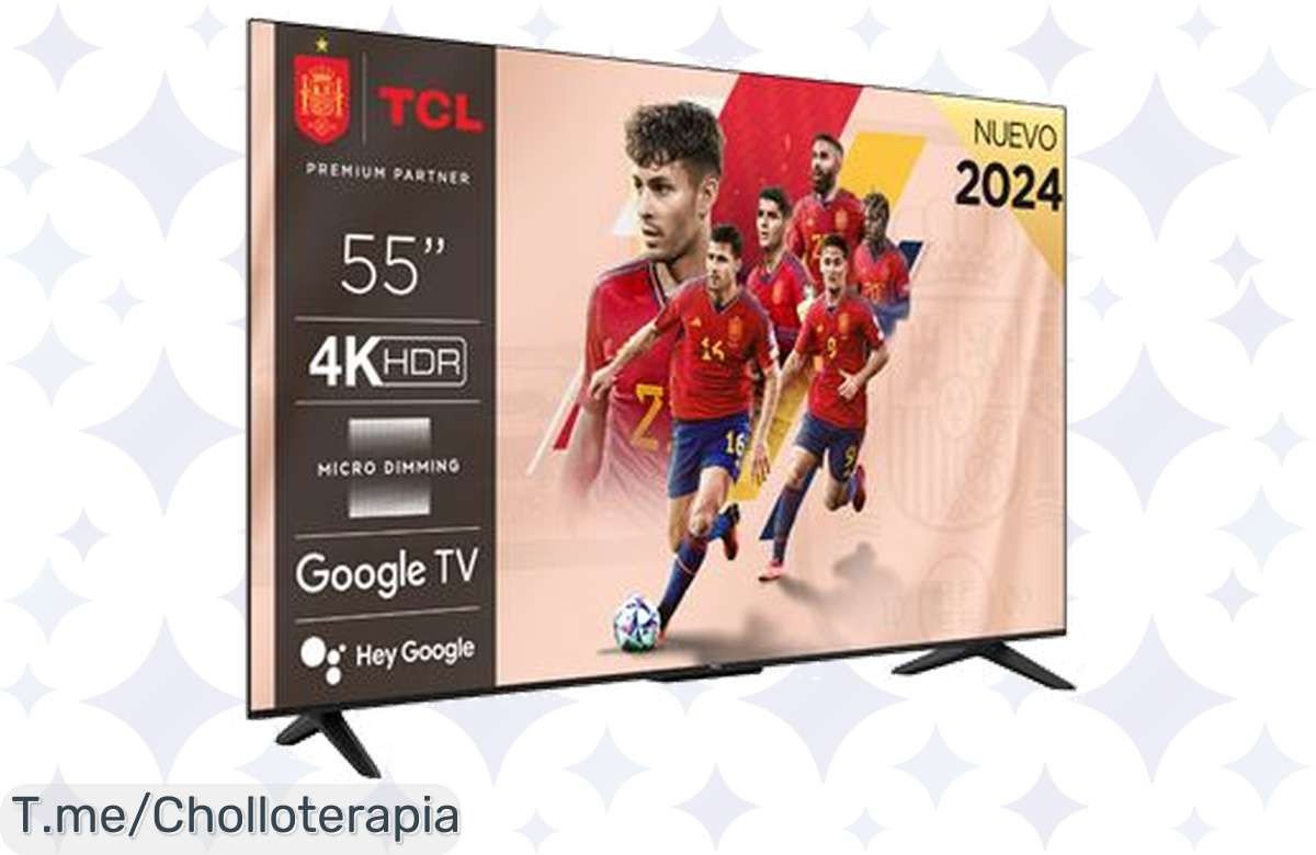 Transforma tu sala en un cine con la TV LED 55” TCL, ¡ofertón nunca visto! Calidad impresionante y un precio loco que no puedes dejar pasar. ¡Apresúrate antes de que se acabe!