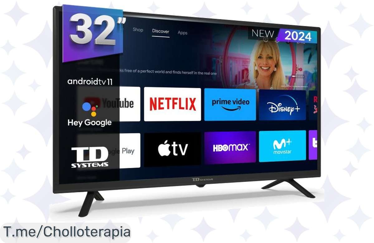 Transforma tu sala en un cine de lujo con este Televisor Smart TV 32, ¡ofertón nunca visto! Con Hey Google y control por voz. ¡Llévatelo ya antes que se agote!