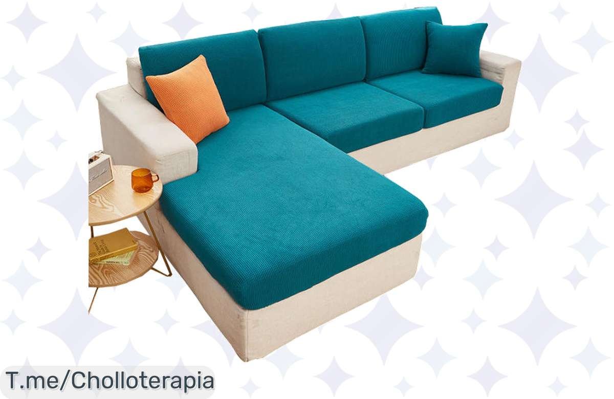 Transforma tu sofá en un paraíso de confort con nuestra funda jacquard acolchada, super chollo que renueva tu hogar. ¡Aprovecha este ofertón y compra ya antes de que se agote!