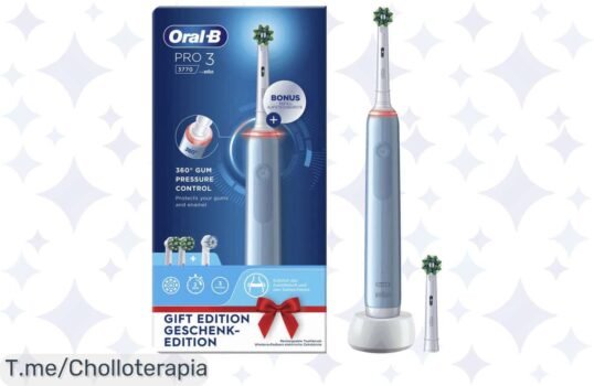 Transforma tu sonrisa con el Oral-B Pro 3 3700: super chollo con cabezales incluidos y cuidado dental excepcional ¡Compra ahora antes de que se agoten!