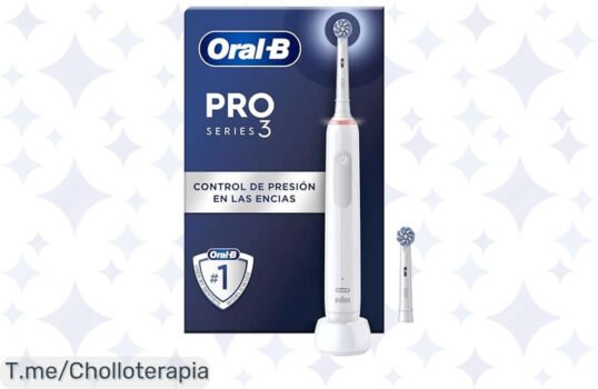 Transforma tu sonrisa con el cepillo OralB Pro 3, limpieza profunda y control de presión a un precio loco ¡No te quedes sin este ofertón limitado!