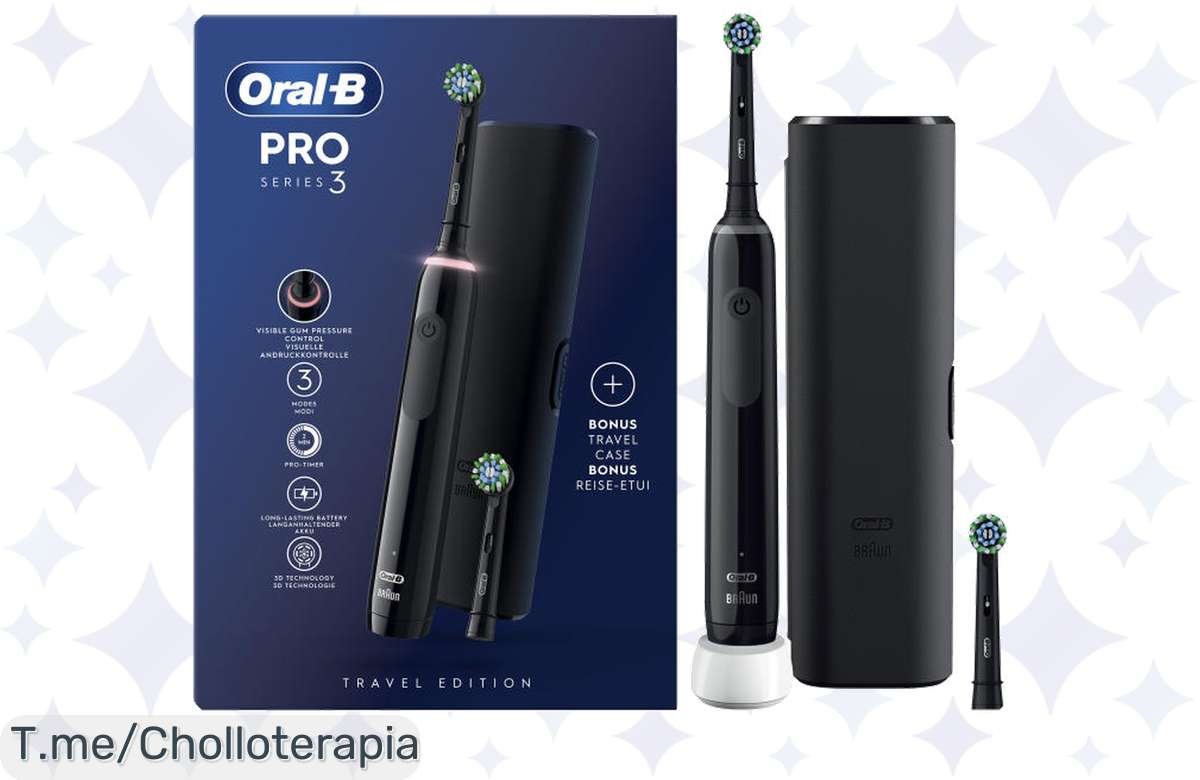 Transforma tu sonrisa con el cepillo eléctrico Oral-B Pro Series 3, cuidado dental nunca visto a un precio loco; ¡aprovecha este ofertón y cómpralo ya antes que se acabe!