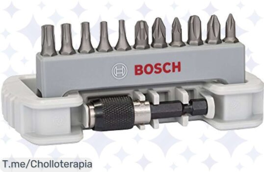 Transforma tu trabajo con el set de puntas Bosch, versatilidad total y calidad garantizada ¡Aprovecha este chollo por tiempo limitado y compra ahora!