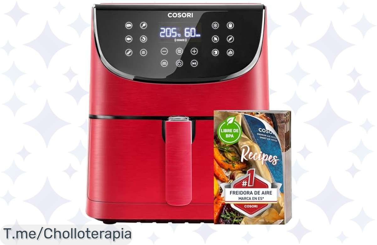 Transforma tus comidas con la COSORI Freidora de Aire, 13 programas automáticos para cocinar rápido y saludable. Aprovecha este super chollo antes que se acabe.