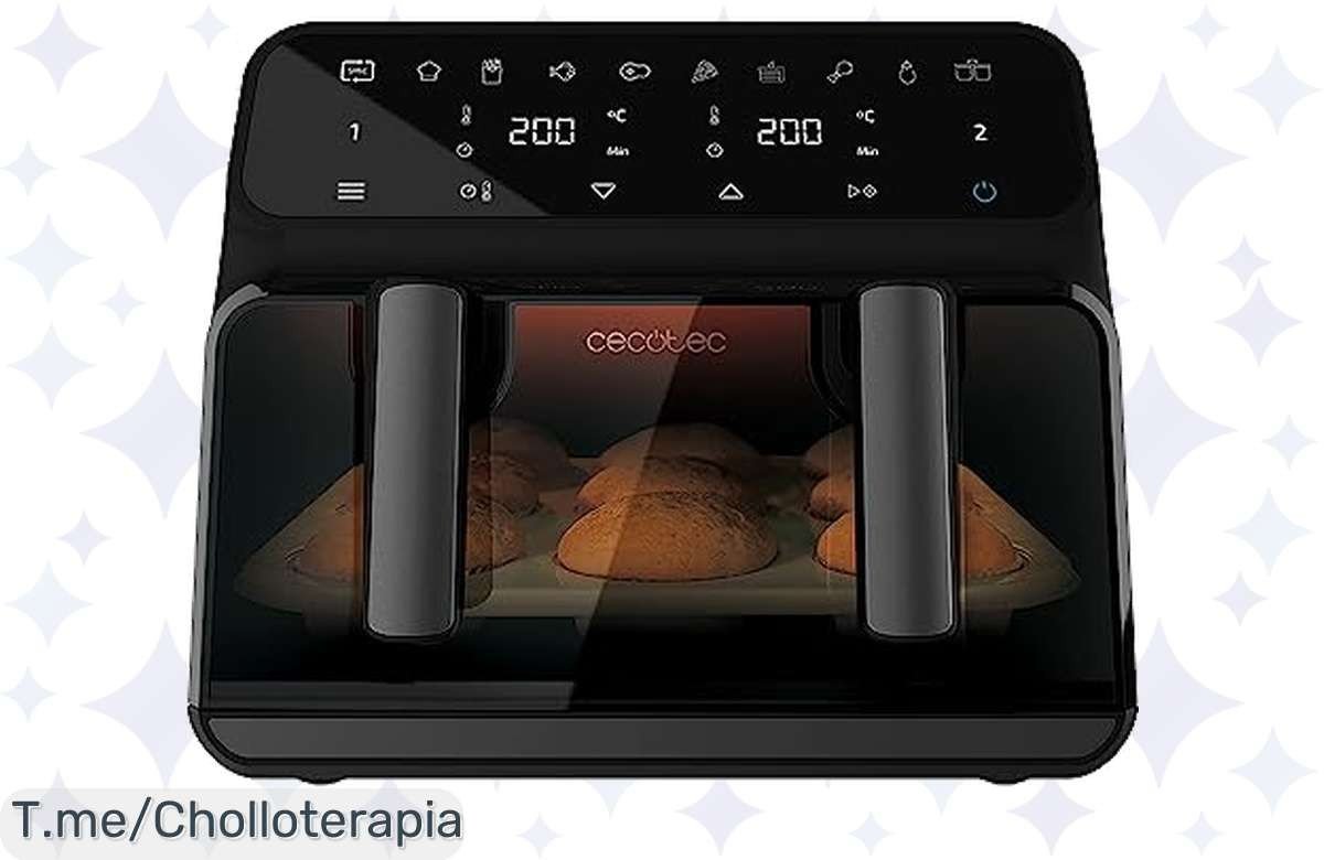 Transforma tus comidas con la Cecotec Freidora sin Aceite de 9L, cocina saludable con solo una cucharada y aprovecha este chollo brutal, ¡compra ahora antes que se agote!