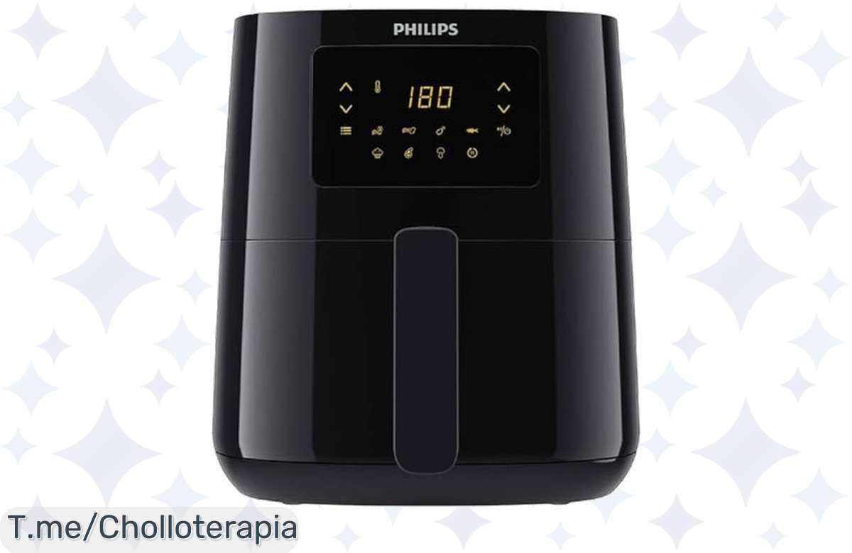 Transforma tus comidas con la freidora de aire Philips Airfryer Serie 3000: ¡cocina saludable y deliciosa con hasta un 90% menos de grasa! Aprovecha este ofertón único antes que se agote.