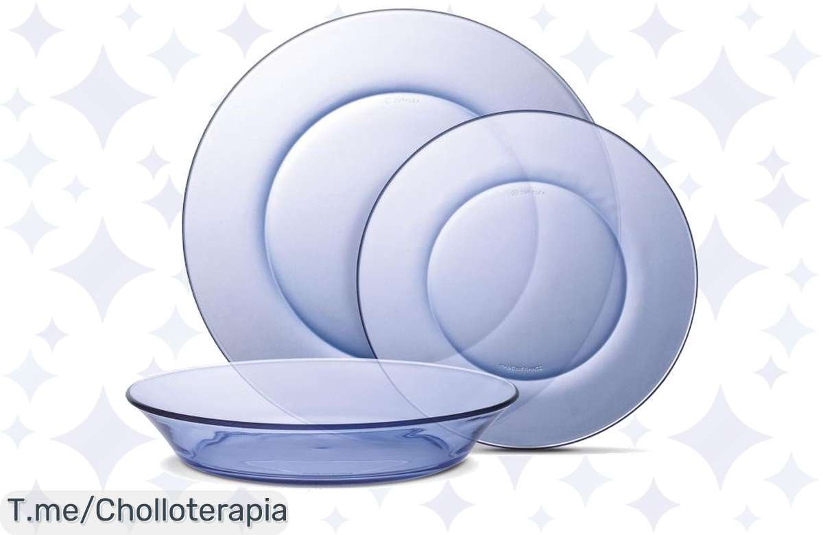 Transforma tus comidas con la vajilla Duralex: 12 piezas de vidrio templado a un precio loco, durabilidad y estilo únicos. ¡Haz tu pedido ya antes de que se agote!