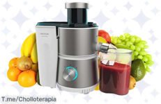 Transforma tus jugos con la Licuadora Cecotec Juice&Fresh 400 Titan White, un super chollo que te hará disfrutar de frescura instantánea ¡Aprovecha el ofertón antes de que se agote!