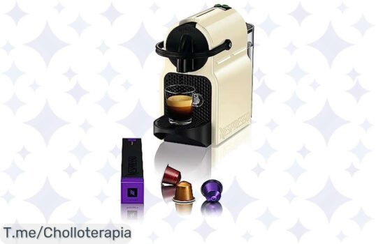 Transforma tus mañanas con el Nespresso De'Longhi Inissia: ¡calentamiento en 25 segundos y 7 cápsulas de regalo! No te pierdas este ofertón, compra ya antes que se agoten