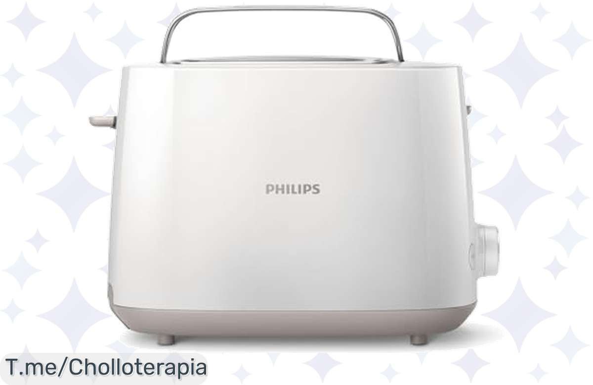 Transforma tus mañanas con la Tostadora Philips: ¡tostadas perfectas en segundos y 8 ajustes a tu gusto! No dejes escapar este super chollo, compra ya antes que se acabe.