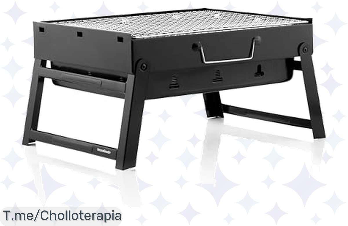 Transforma tus momentos al aire libre con la barbacoa portátil que ofrece sabor a parrilla en un instante, ¡no dejes pasar este ofertón limitado y compra ya!