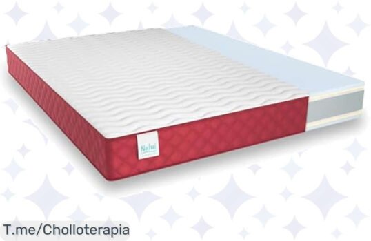 Transforma tus noches con el colchón NALUI Gredos, el super chollo que te brinda frescura en verano y calor en invierno ¡No dejes pasar este ofertón, compra ya!